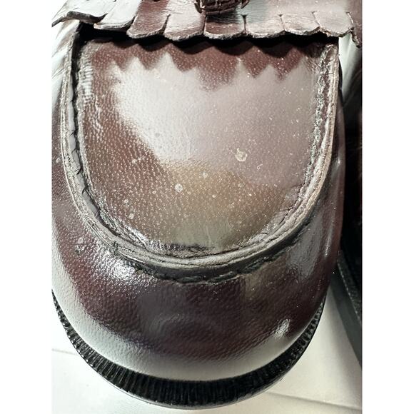 Nunn Bush Dress Flex Kiltie Tassel Slip On Leather Loafers Burgundy Men's 12M - Picture 8 of 10